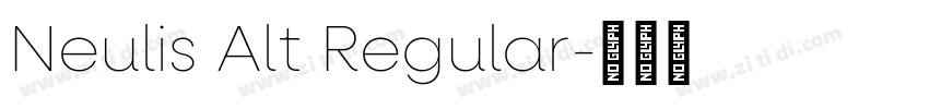 Neulis Alt Regular字体转换